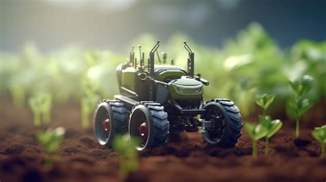 Premium Photo | Smart robotic farmers concept robot farmers Futuristic ...