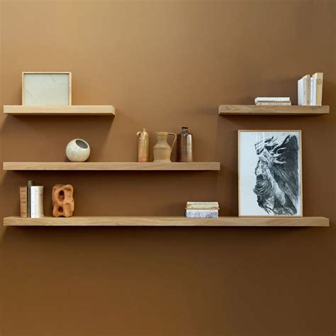 Wall Shelf In Oak Wall Shelves Wall Shelves Floating Shelf Decor