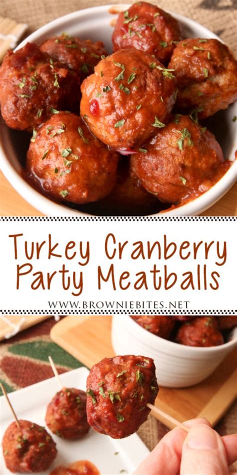 Crock Pot Turkey Cranberry Party Meatballs Recipe Crockpot Turkey