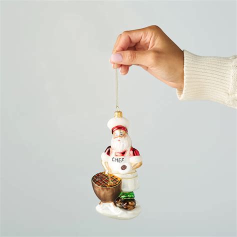 Sur La Table 2024 Bbq Santa Glass Ornament 65 Sur La Table