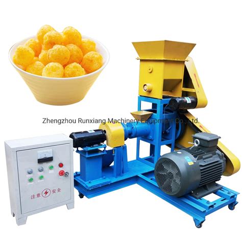 Factory Snack Food Extruder Corn Puffed Rice Making Extruder Machine