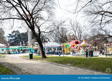 Amusement Park In Parco Sempione In Milan Editorial Stock Image Image