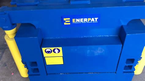 ENERPAT Automatic Aluminum Can Baler Two Ram Baling Aluminum Cans UBC