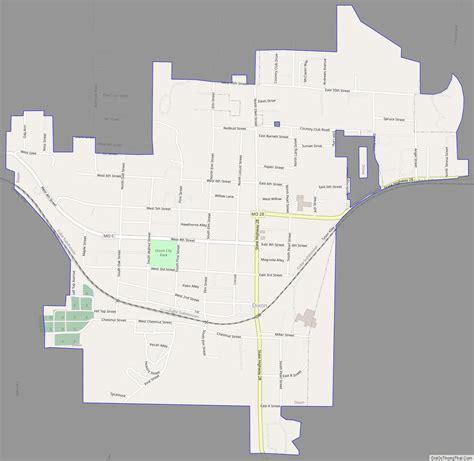 Map of Dixon city, Missouri - Thong Thai Real