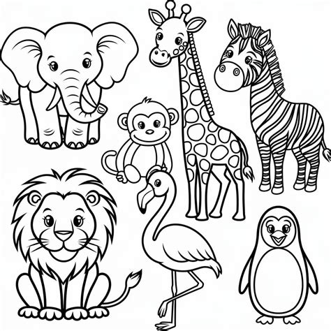 Desenhos De Animais Fofos Gr Tis Para Crian As Para Colorir E Imprimir