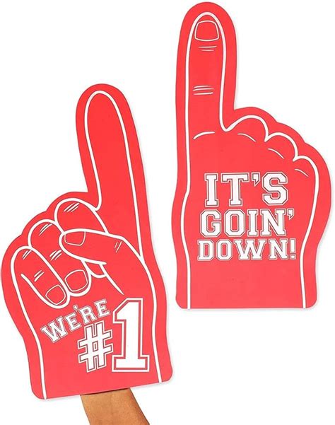 Okuna Outpost 2 Pack Red Foam Fingers 1 Its Goin Down