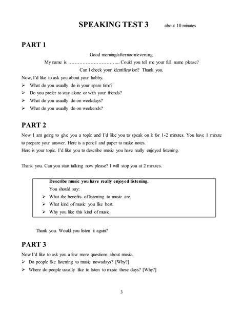 Pet Speaking Test Pdf