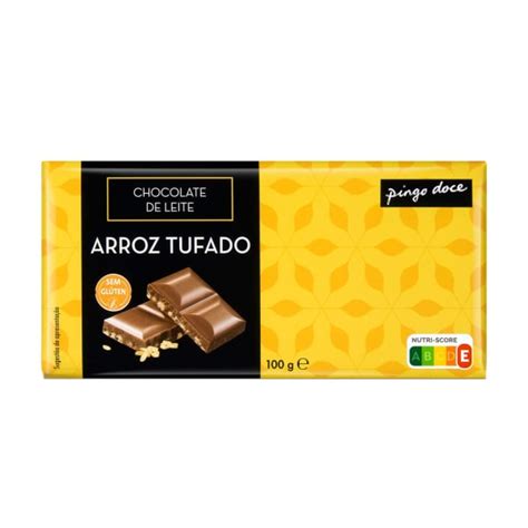 Mercadão Pingo Doce Tablete de Chocolate Leite Cereais Inteiras