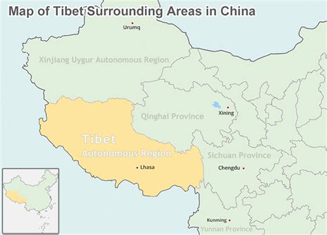 Lhasa Maps and Prefecture: Lhasa Location, Lhasa Tibet Map, Lhasa China ...