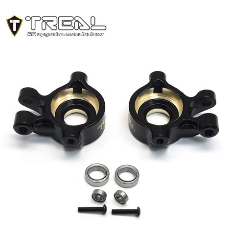 TREAL Brass Front Steering Knuckles Set 9 7g Pc 2P L R Heavy Weight