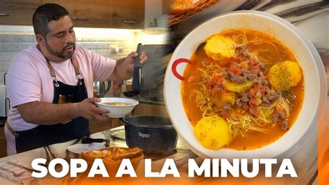 COMO HACER SOPA A LA MINUTA FÁCIL Y RÁPIDO YouTube