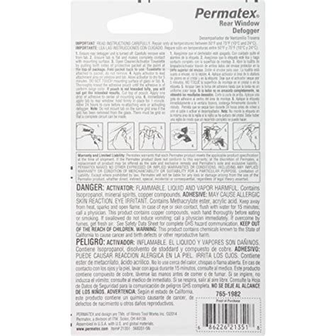 Permatex Electrically Conductive Rear Window Defogger Tab