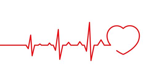 Heart pulse, Cardiogram line vector illustration, Heartbeat - Texas ...