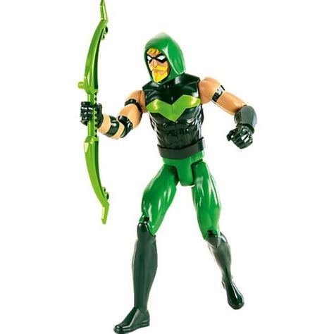 Boneco Articulado Cm Liga Da Justi A Mattel Arqueiro Verde