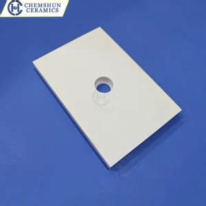 Alumina Oxide Weldable Ceramic Tiles With Hole And Metal Washer