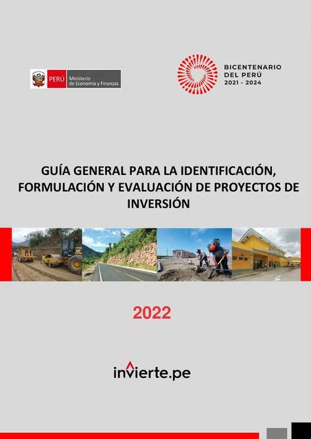 Guía General Para La Identificación Formulación Y Evaluación De Proyectos De Inversión Miguel