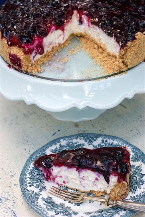 No Bake Blueberry Cheesecake SugarLoveSpices