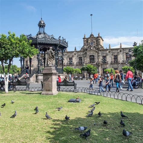 Colonial Era Park In Guadalajara State Of Jalisco Mexico Latin