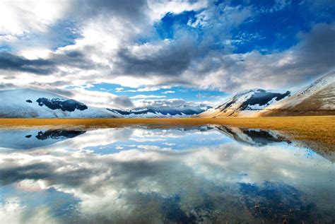 Papel De Parede Luz Solar Panorama Colina Lago Agua Natureza