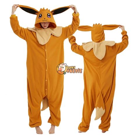 Eevee Onesie for Adults Costumes Unisex - Luckyonesie