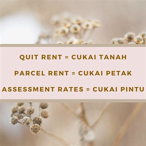 Cukai Petak In English / Parcel Rent Cukai Petak Replacing Quit Rent Cukai Tanah In Kuala Lumpur ...