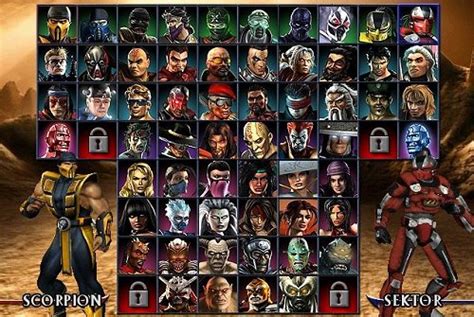 Mortal Kombat Armageddon All Characters