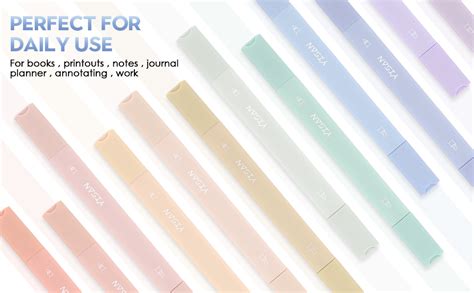 Amazon Yisan Aesthetic Pastel Highlighter Pens Double Tip Bible