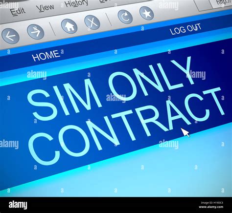 Sim Only Contract Concept Stock Photo Alamy