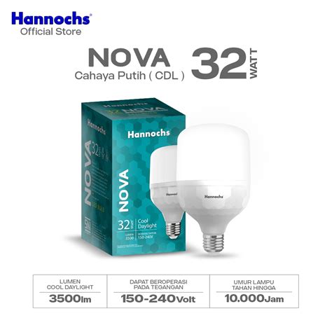 Jual Hannochs Lampu Bohlam LED Nova 32W Cahaya Putih Shopee Indonesia