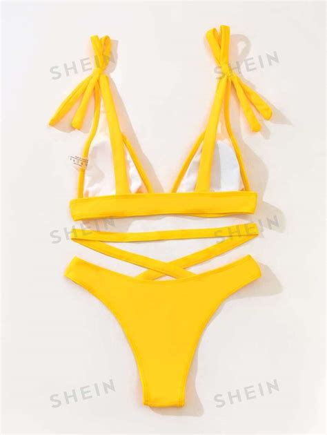 Shein Swim Vcay Bikini N Uds Crois Mode En Ligne Shein France