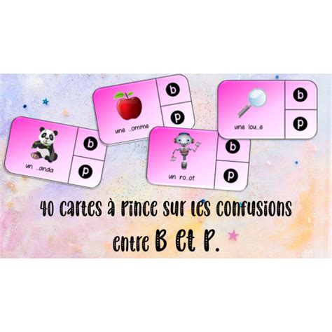 Cartes Pince Sur Les Confusions B Et P