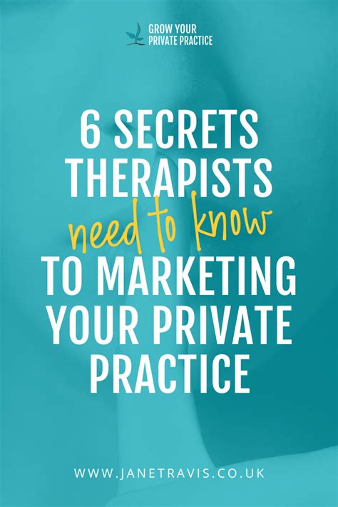 6 Secrets Therapists Need Know To Marketing Your Private Practice Grow Your Private Practice