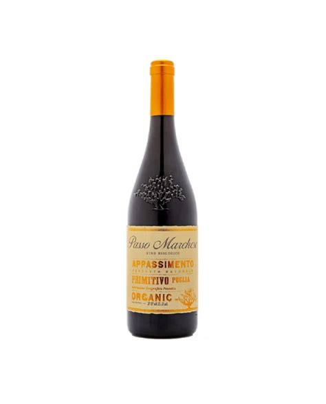 Primitivo Bio Organic Salento Igp Appassimento Passo Marchese