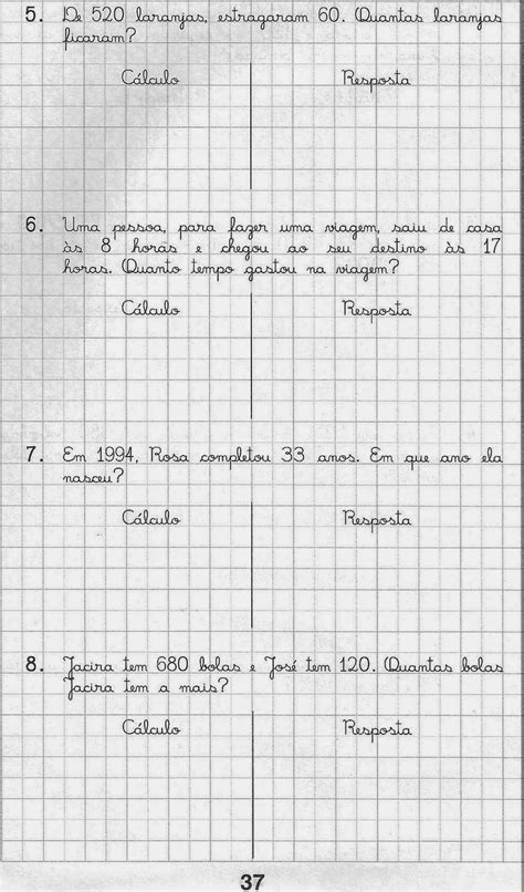 Pedagogia Cia Atividades de Matemática do 5º ano para imprimir