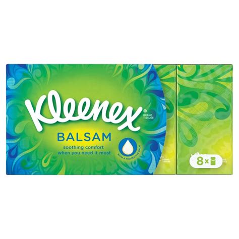 Kleenex Balsam Pocket Pack Tissues 8 X 9 Per Pack British Online