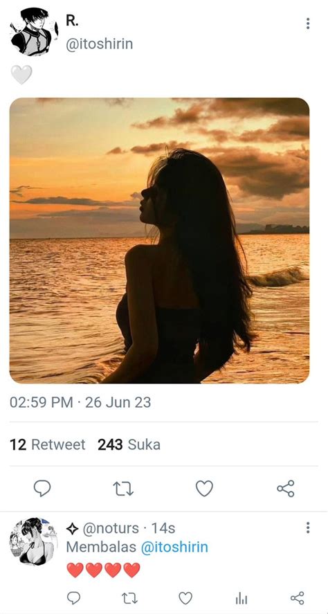 Coco Rin Au On Pinned On Twitter 10 Pantai Saat Senja