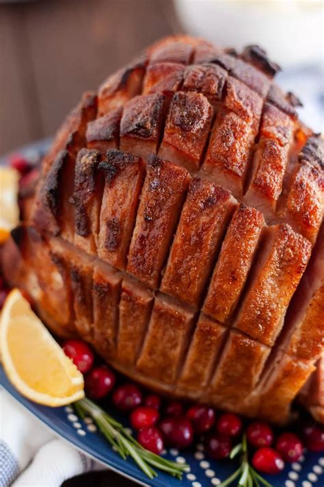 Baked Ham With Brown Sugar Ham Glaze A Spicy Perspective Recipe