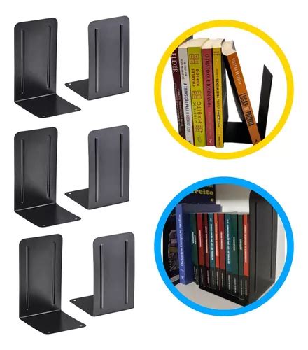 Kit 3 Bibliocanto Aparador Suporte De Livros Metal Preto Frete grátis