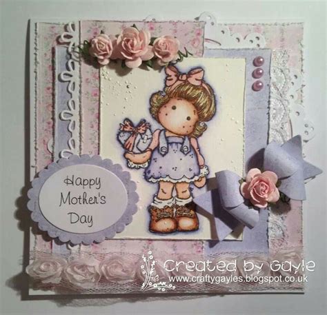 Magnolia Stamps Stamped Cards Mothers Day Teddy Bear Magnolias