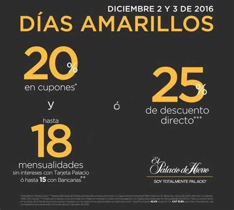 Días Amarillos Palacio de Hierro 2 y 3 de Diciembre 2016