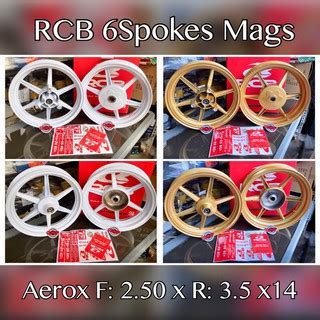 Rcb Spokes Mags Aerox V And V X Shopee Philippines