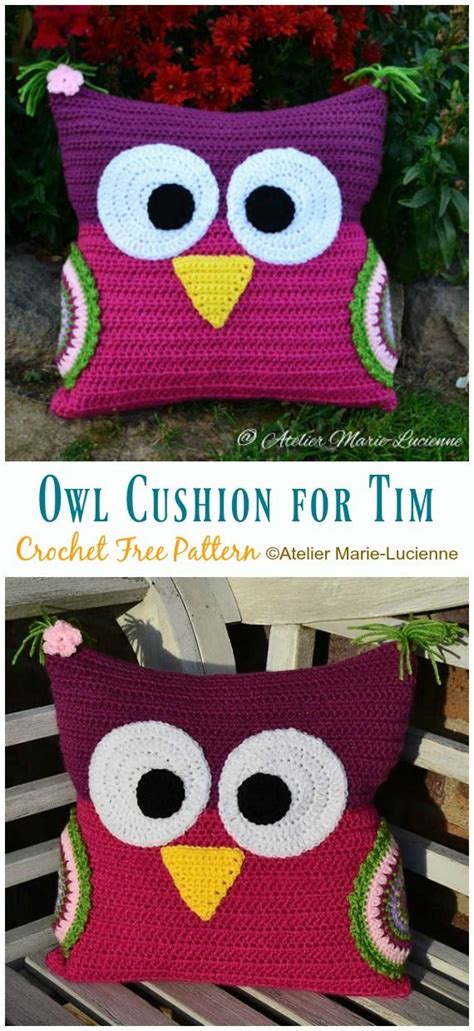 Huggable Owl Pillow Crochet Free Patterns Crochet Pillow Patterns