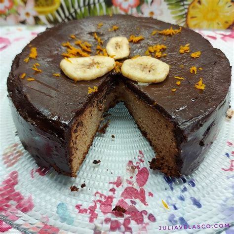 Tarta de plátano y naranja con chocolate Julia Velasco