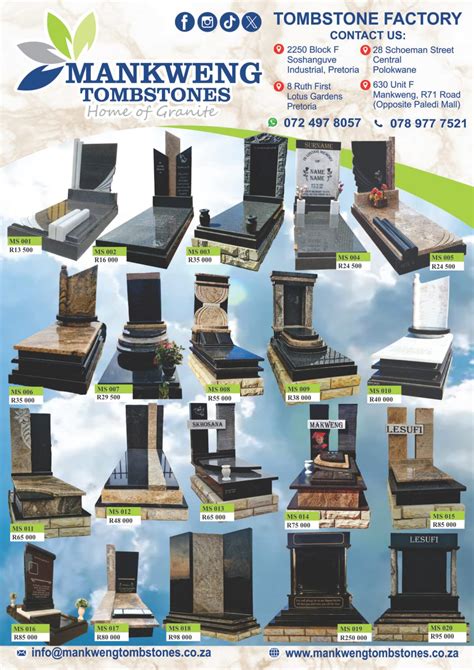 How Much Does A Tombstone Cost In South Africa Mankweng Tombstones