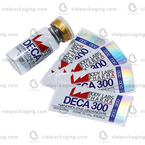 Vpvl 16 10ml Hologram Anti Conterfeiting Vial Labels Sticker Vial