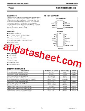 NE555N Datasheet(PDF) - NXP Semiconductors