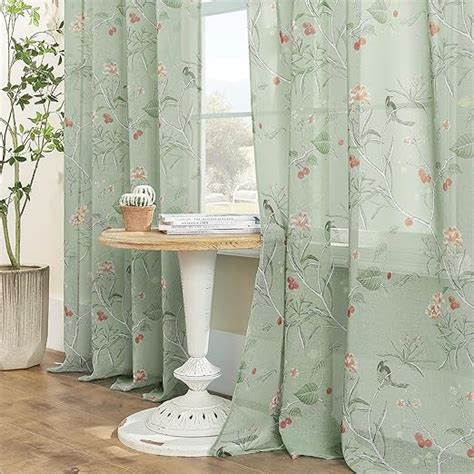 Amazon Xtmyi Sage Green Curtains For Living Room Inches Long