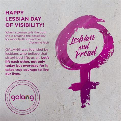 Happy Lesbian Visibility Day 2019 Galang Philippines