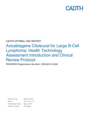 Fillable Online Axicabtagene Ciloleucel For Diffuse Large B Cell