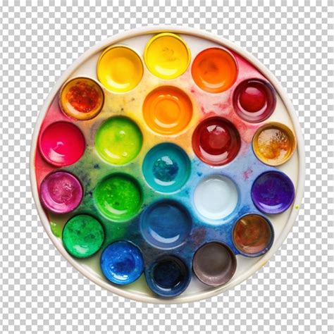 Artistic watercolor paint pallet | Premium AI-generated PSD